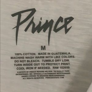 Prince Tops - 80s Prince Purple Rain white t-shirt medium Prince Tops - 80s Prince Purple Rain white t-shirt medium